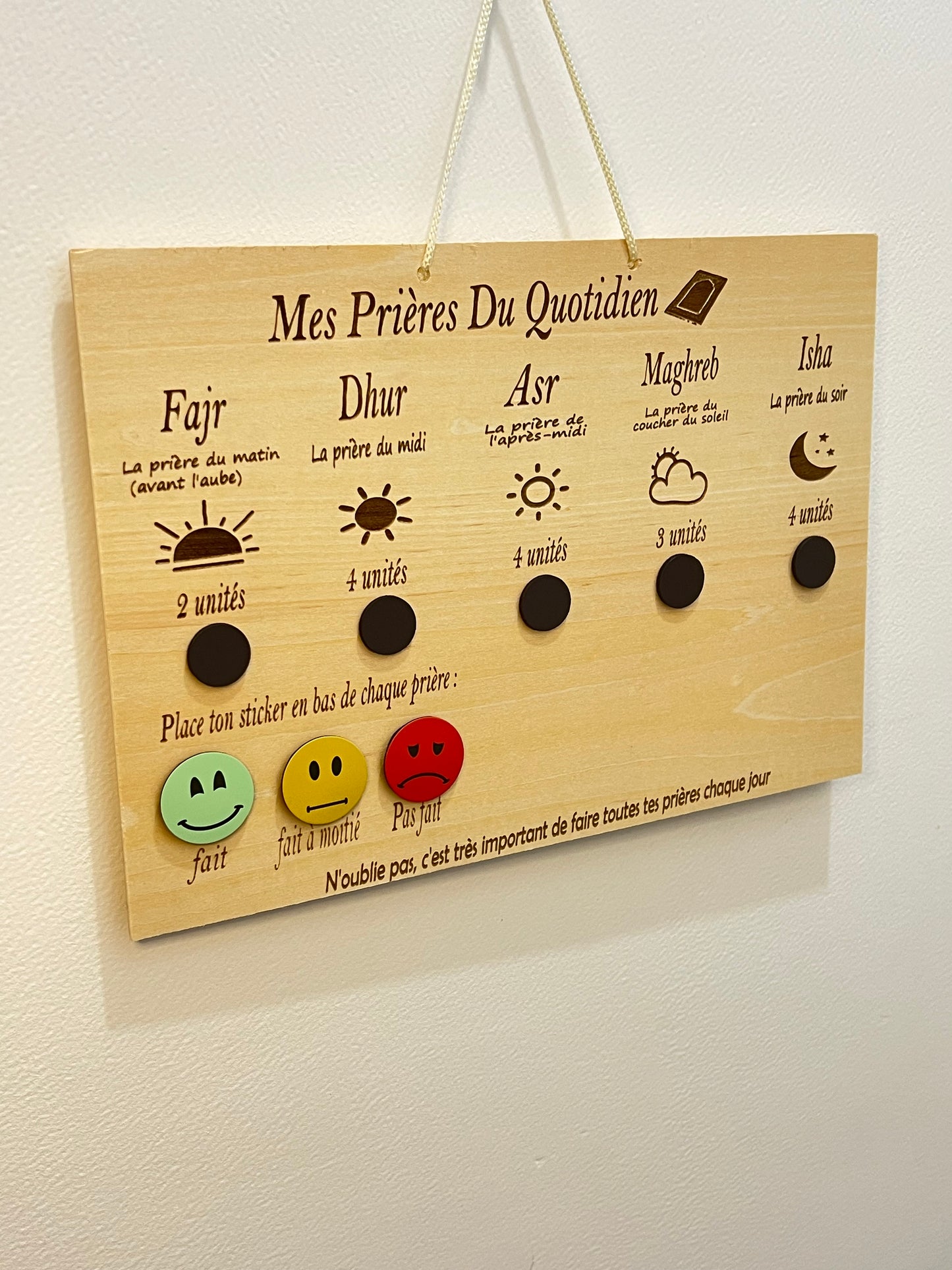 Tableau “Mes Prières du Quotidien” – Apprentissage ludique
