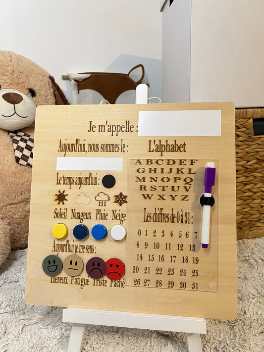 Tableau Éducatif - 3 à 6 ans