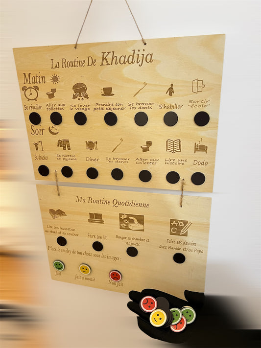 Tableau de Routine Enfant – Personnalisable